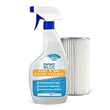 Element Blue - Filter Cleaner Spray - Great for Pools and Spas - Eliminates Sunscreen, Oils, Lotion, and Organic Matter - Compatible with All Sanitizers (32 oz)