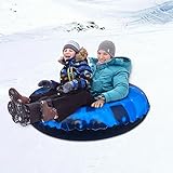Snow Tube - 47 in Snow Sled, Inflatable Snow Tubes for Sledding Kids, Tubes for Floating with 2 Handles, Winter Outdoor Sledding Toy, Snow Sled for Adults and Children for Snow