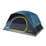 Coleman Skydome Camping Tent with Dark Room Technology, 8 Person