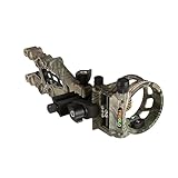 TRUGLO Carbon Hybrid 5-Pin Durable Ultra-Lightweight Micro-Adjustable Bow Sight with Large Circular Field of View, Toolless Micro Adjustment, Real-Tree Camo