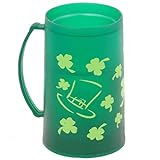 Chef Craft Select St. Patrick's Day Freezer Mug, 16 Ounce Capacity, Green