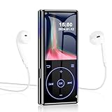 96GB MP3 Player with Bluetooth 5.0: Portable Lossless Sound Music Player with HD Speaker,2.4' Screen Voice Recorder,FM Radio,Touch Buttons,Support up to 64GB for Sport, Earphones Included