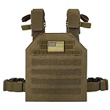 EASY BW Tactical Vest Adjustable Light Weight Airsoft MOLLE Vest for Outdoor Activity