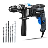 Hammerhead 7.5-Amp 1/2 Inch Variable Speed Hammer Drill with 6pcs Bit - HAHD075