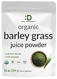 DEAL SUPPLEMENT Sustainably US Grown, Organic Barley Grass Juice Powder, 10oz – Raw Cold Pressed Source – Greens Superfood Booster – Retains Vitamins, Minerals, Antioxidants, & Chlorophyll – Non-GMO
