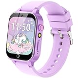 Kids Smart Watch with HD Touchscreen, 26 Games, Camera, Video, Music Player, Pedometer - Educational Gift for Girls Ages 6-12