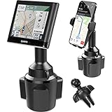 [4 in 1] Adjustable Cup Holder GPS Car Mount for Garmin Nuvi Portable Navigator, Replacement GPS Air Vent 17mm Ball Mount for Garmin, Solid Cell Phone Cup Holder Car Mount, Air Vent Phone Mount Holder