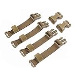 EMERSONGEAR Buckle Straps Set Adapter Kit For Tactical Chest Rig Tactical Combat Vest Airsoft Gear (Coyote brown)
