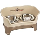 Neater Feeder Express (Medium to Large Dog, Cappuccino) & Slow Feed Bowl Combination Package
