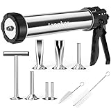 Jangker Beef Jerky Gun Kit - 2lb Stainless Steel Meat Gun for Homemade Beef Jerky and Sausages, Perfect Beef Jerky Maker and Jerky Kit