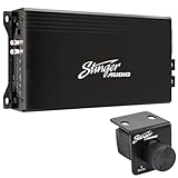 STINGER Audio MT20001 Monoblock Class D Mosfet Power Supply Amplifier with Remote Subwoofer Level Control, 2000 Watts RMS.