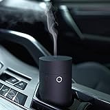 Car Diffuser Humidifier Aromatherapy Essential Oil Diffuser USB Cool Mist Mini Portable for Car Home Office Bedroom (Thread Black)