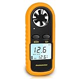 NICE-POWER Handheld Anemometer, Digital Wind Speed Meter Air Flow Meter for Measuring Wind Speed Temperature and Wind Chill, Portable Wind Gauge for HAVC Drone Sailing Fishing(LCD Backlight)