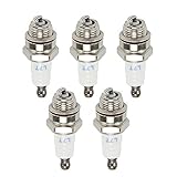 Fuel Li (Pack of 5) 858 CJ6Y CJ7Y Spark Plug for BPM7A Torch L7TC KAWASAKI V-TWIN OHV VERTICAL 13HP 15HP 17HP 19HP 4-CYCLE Poulan Weed Eater Chainsaw Blower Trimmer