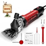 Dragro Sheep Clippers 600W, Professional Animal Shearing Machine, Farm Livestock Grooming Kit, Heavy Duty Electric Clippers for Thick Coat Animals (Sheep Clippers-600W)