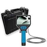 Industrial Borescopes,Portable Endoscope with Screen 4.3in,Micro Inspection Camera with LED Light,Waterproof Inspection Camera with 3.7mm Tungsten Flexible Tube 6.5ft Long Yateks