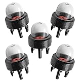 Hipa 530047721 503936601 188-512 Snap in Primer Bulb for 2-Cycle Small Engine Poulan Echo Chainsaw Ryobi BP42 Homelite Bolens String Trimmer Leaf Blower 125B 125BX 125BVX 5Pack