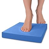 Yes4All Extra Large Foam Balance Pad, Slip Resistant Foam Mat for Yoga & Balance Training, Board Foam for Strength Training, Kneeling Pads for Home Gym Exercise - Size L 15.5'x 13'x 2' Blue