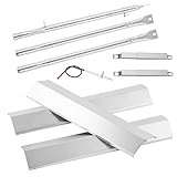 C3718-25 TC3718-26 TC3718-27 Stainless Steel Burner Tube Kit Grill Replacement Parts for Smoke Hollow TC3718SB TC3718 CMB37181 SH19033319 Smoke Hollow Grill Parts Burner Heat Tent with Igniter Wire