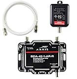 Arris 1-Port Cable, Modem, TV, OTA, HDTV Amplifier Signal Booster with Active Return And Coax Cable Kit