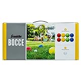 Franklin Sports Bocce Set - 8 All Weather Bocce Balls and 1 Pallino - Beach, Backyard, or Outdoor Party Game - Starter Set