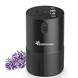 Waterless Diffuser for Essential Oil - Aromatherapy Nebulizer Diffuser Smart Scent Air Machine with Battery Indicators, Portable Aroma Diffuser for Large Rooms, 4 Mist Levels, Timer, Auto-Off