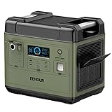 Portable Power Station 2000W (4000W Peak), 1.5hrs Fast Charge Solar Generator, 2000Wh LiFePO4 Battery UPS Power Supply Recharging by Solar, AC, Car and Generator for Outdoors Camping, Home Outages