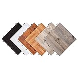 IncStores 3/8' Thick Snap Together Dance Flooring Tiles | 12”x12” Printed Vinyl Dance Floor Tiles for Practice & Performance | Dark Maple | 9 Tile Pack