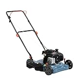 SENIX LSPG-L3 20-Inch Gas Lawn Mower with 125 cc 4-Cycle Briggs & Stratton Engine, Side Discharge, 5-Position Single Wheel Height Adjustment