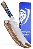 Dalstrong BBQ Pitmaster Knife - 8 inch - Valhalla Series - Forked Tip & Bottle Opener - HC Steel Kitchen Knife - Celestial Resin & Wood Handle - Breaking Knife - w/Leather Sheath