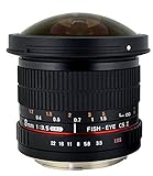 Rokinon HD8M-N 8mm f/3.5 HD Fisheye Lens with Auto Aperture Chip and Removable Hood for Nikon DSLR 8-8mm, Fixed-Non-Zoom Lens