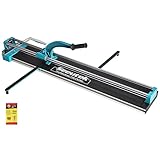 Seeutek Manual Tile Cutter, 24 inch Professional Porcelain Ceramic Tile Cutter, Double Rails Design Tile Cutter Tool, with Tungsten Carbide Cutting Wheel and Laser Guide Positioning