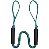 PWC Bungee Dock Lines Mooring Rope - Stretchable Docking Ropes with Foam Float for Boats, Kayak, Jet Ski, SeaDoo, Pontoon Boat Accessories 4ft, 5ft, 6ft