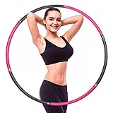Weighted Hula Hoop for Adults - 8 Sections Detachable Professional Soft Padding Hoola Hoops for Women | 2lbs Weighted Hoola Hoop for Exercise