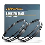 POWERTEC 93-1/2 Inch Bandsaw Blades for Woodworking, 3/8' x 18 TPI Band Saw Blades for Delta, Grizzly, Rikon, Sears Craftsman, Jet, Shop Fox and Rockwell 14' Band Saw, 2 Pack (13119-P2)