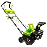 Earthwise SN74022 22' 40V Cordless Electric Snow Thrower, (4.0AH Battery & Charger Included)