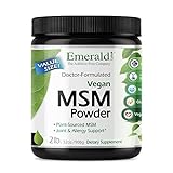 Ultra Botanicals Emerald Labs MSM Powder 4,000 mg - Plant Sourced Methylsulfonylmethane for Joint Discomfort, Stress Relief, and Healthy Immune Function - 32 Oz