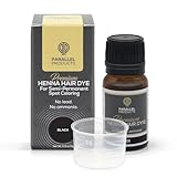 Parallel Products Spot Color Henna Kit - Henna Hair Dye - 3 grams - Tint for Professional Spot Coloring - With Mixing Dish - Covers Grey Hair - Root Touch Up (Black)