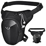 HUANLANG Drop Leg Bag for Men Women Hard Shell Leg Pouch Tactical Motorcycle Thigh Bag for Women with Leg Strap Thigh Wallet,Waterproof Outdoor Fanny Pack for Camping Hiking Cycling Riding