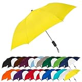 STROMBERGBRAND UMBRELLAS Spectrum Popular Style 16' Automatic Open Umbrella Light Weight Travel Folding Umbrella for Men and Women, (Yellow)