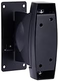 Monoprice Adjustable Speaker Wall Mount Brackets - with Mounting Hardware, 22 lb. Capacity, Pair, Black
