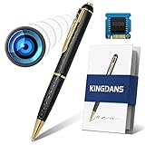KINGDANS 1080P Spy Camera Pen 32GB, Easy-to-use Spy Camera Hidden Camera Pen, Full HD Rechargeable Security Camera, Loop Recording Spy Cam, One Button Operation