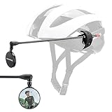 ROCKBROS Bike Helmet Mirror, Aluminum Alloy Moldable Frame, Detachable Fixing Way, Cycling Mirror Fit 90% Bicycle Helmet, Lightweight, Bike Accessories