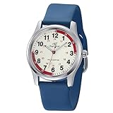 ManChDa Nurse Watch for Nurse Medical Watch Nursing Nurse Watch for Women Silicone Watch Nurse Watch Second Hand Easy to Read Watch Military Time Watch Waterproof Luminous Watch 24 Hours Watch(Blue)