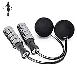 APLUGTEK Jump Rope, Training Ropeless Skipping Rope for Fitness, Adjustable Weighted Cordless Jump Rope for Men Women Kids