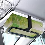 Miytsya 1 PC Auto Accessories Car Sun Visor Tissue Box Holder Paper Towel Napkin Box Cover Seat Back Bracket Portable Car Mount Organizer