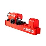 PLAYmake Kids’ 4-in-1 Woodshop Carpentry Cool Tool with Jigsaw, Lathe, Drill Press, Sander, Power Supply, Safety Goggles, Extra Supplies, and Deluxe Project Book