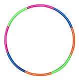 Kids Exercise Hoop, Snap Together Detachable Adjustable Weight Size Plastic Hoops - Hula Rings for Sports, Exercise, Playing, 32-Inch