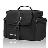 SUNNY BIRD Insulated Lunch Bag Tactical Lunch Box Cooler for Men and Women (Black)