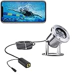 Barlus Underwater Cameras 304 Stainless Steel IP68 5MP 2592×1944 POE IP Camera 32Ft Cable Koi Pond Camera
